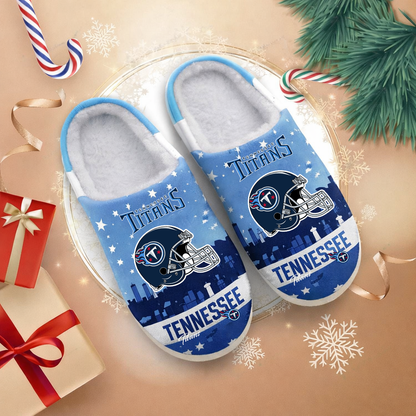 LIMITED EDITION - NEW CUSTOMIZED NFL31 TST TENNESSEE TITANS FOAM SLIPPERS