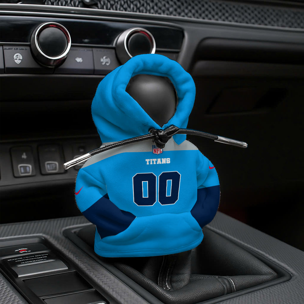 LIMITED EDITION - NEW CUSTOMIZED NFL31 TST TENNESSEE TITANS AUTOMOTIVE HOODIE SHIFT KNOB COVER