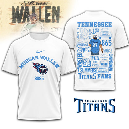 LIMITED EDITION - NEW CUSTOMIZED NFL31 TST TENNESSEE TITANS T-SHIRT | MULTIPLE COLORS AVAILABLE