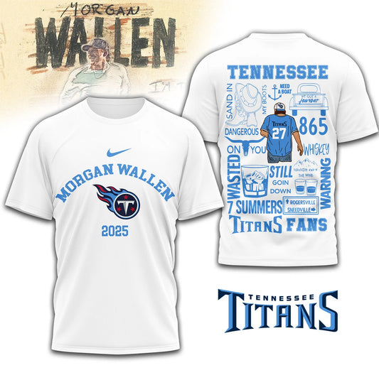 LIMITED EDITION - NEW CUSTOMIZED NFL31 TST TENNESSEE TITANS T-SHIRT | MULTIPLE COLORS AVAILABLE