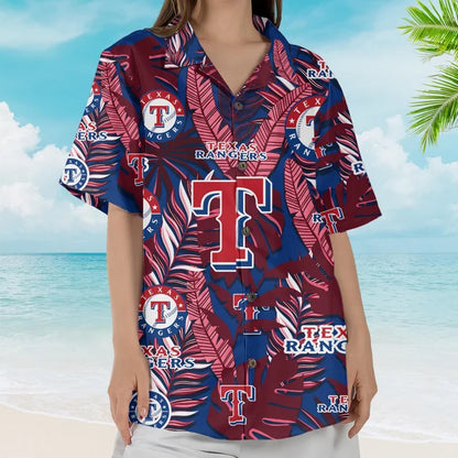 LIMITED EDITION - NEW CUSTOMIZED MLB08 TRS TEXAS RANGERS UNISEX HAWAIIAN SHIRT