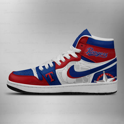 LIMITED EDITION - NEW CUSTOMIZED MLB08 TRS TEXAS RANGERS AIR JORDAN SNEAKERS