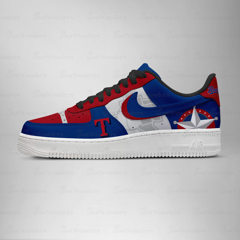 LIMITED EDITION - NEW CUSTOMIZED MLB08 TX RANGERS AF1 SHOES