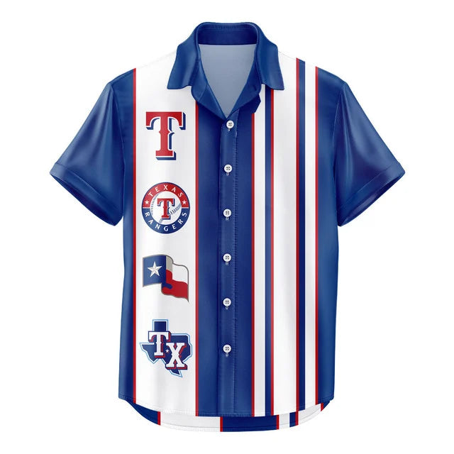LIMITED EDITION - NEW CUSTOMIZED MLB08 TRS TEXAS RANGERS UNISEX HAWAIIAN SHIRT