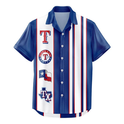 LIMITED EDITION - NEW CUSTOMIZED MLB08 TRS TEXAS RANGERS UNISEX HAWAIIAN SHIRT