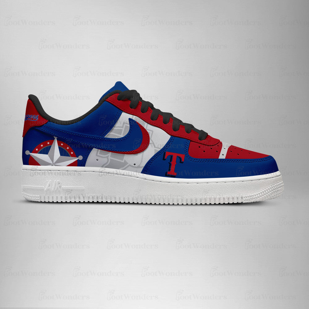 LIMITED EDITION - NEW CUSTOMIZED MLB08 TX RANGERS AF1 SHOES