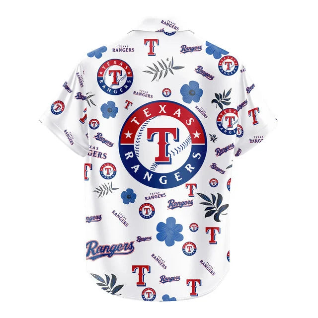 LIMITED EDITION - NEW CUSTOMIZED MLB08 TRS TEXAS RANGERS UNISEX HAWAIIAN SHIRT & SHORTS SET