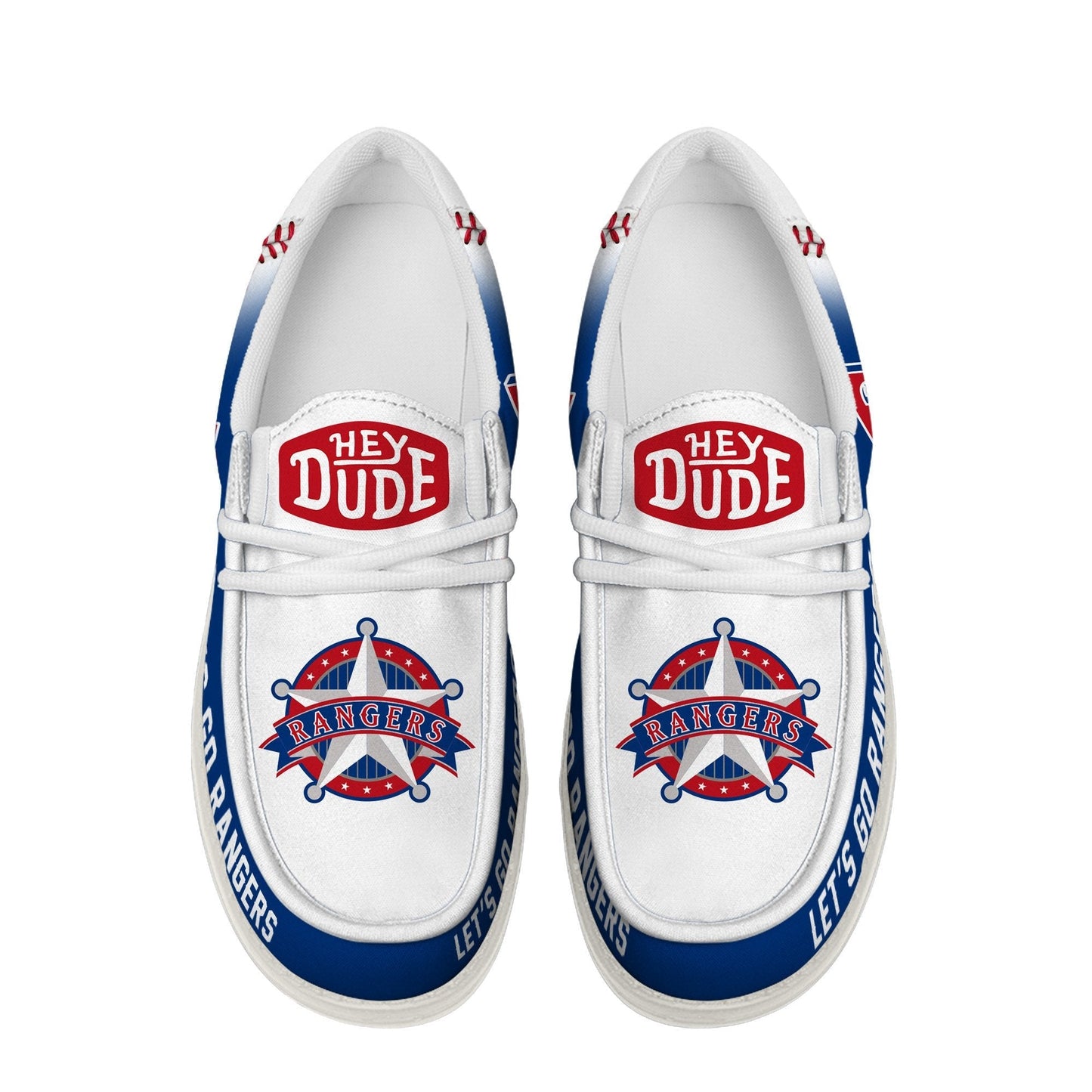LIMITED EDITION - NEW CUSTOMIZED MLB08 TRS TEXAS RANGERS LOAFER SHOES
