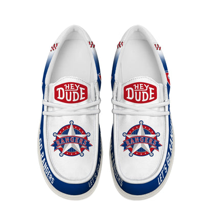 LIMITED EDITION - NEW CUSTOMIZED MLB08 TRS TEXAS RANGERS LOAFER SHOES