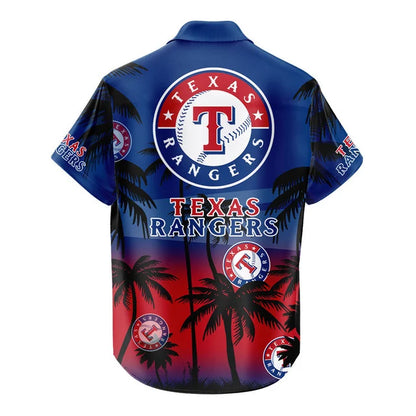 LIMITED EDITION - NEW CUSTOMIZED MLB08 TRS TEXAS RANGERS UNISEX HAWAIIAN SHIRT & SHORTS SET