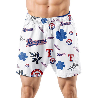 LIMITED EDITION - NEW CUSTOMIZED MLB08 TRS TEXAS RANGERS UNISEX HAWAIIAN SHIRT & SHORTS SET