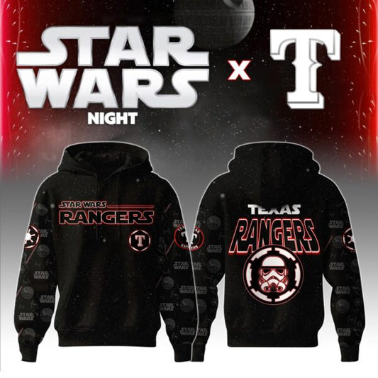 LIMITED EDITION - NEW CUSTOMIZED MLB08 TX RANGERS x STAR WARS T-SHIRT, HOODIE, ZIP HOODIE