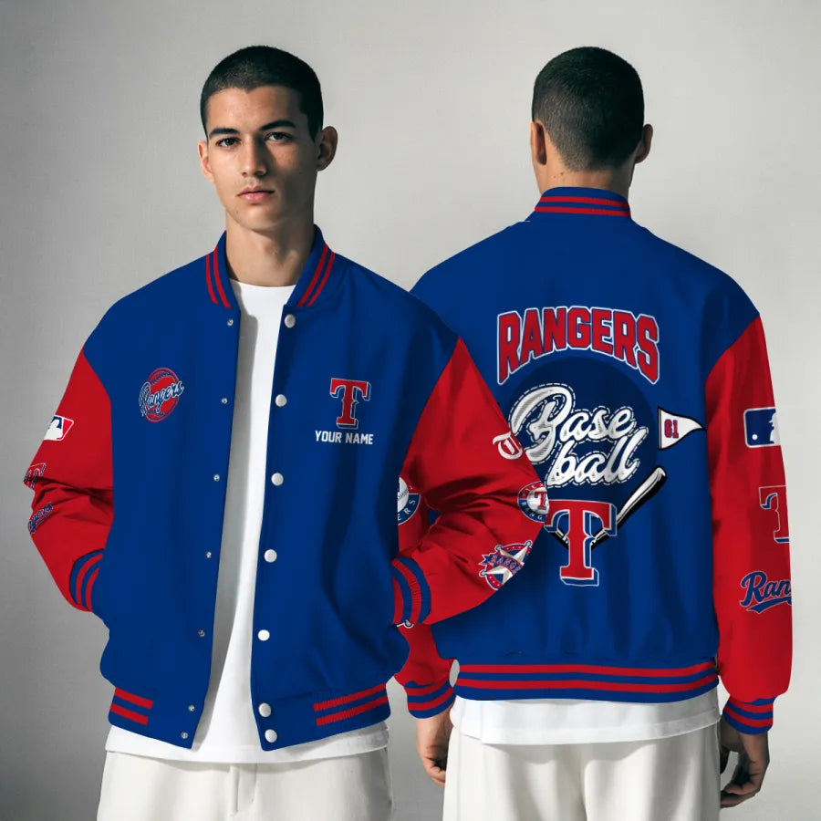 LIMITED EDITION - NEW PREMIUM MLB08 TRS TEXAS RANGERS SATIN VARSITY JACKET