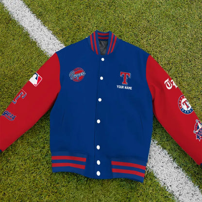 LIMITED EDITION - NEW PREMIUM MLB08 TRS TEXAS RANGERS SATIN VARSITY JACKET
