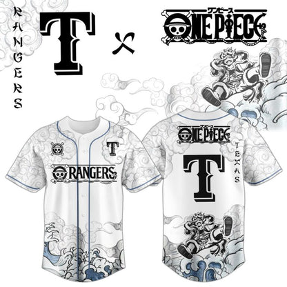 LIMITED EDITION - NEW CUSTOMIZED MLB08 TRS TEXAS RANGERS x ONE PIECE BASEBALL JERSEY & CAP