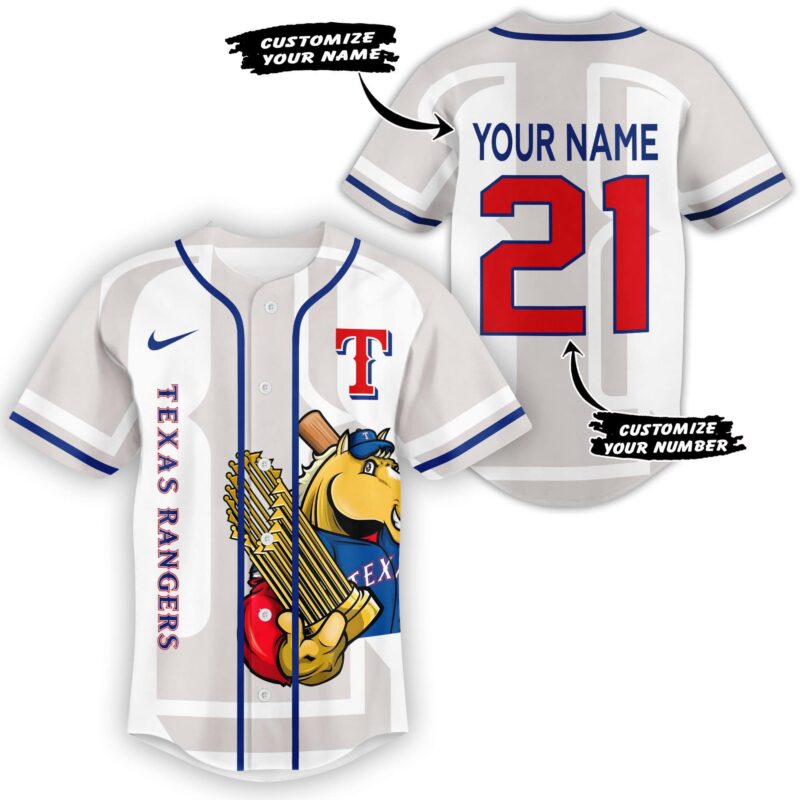 LIMITED EDITION - NEW CUSTOMIZED MLB08 TRS TEXAS RANGERS BASEBALL JERSEY