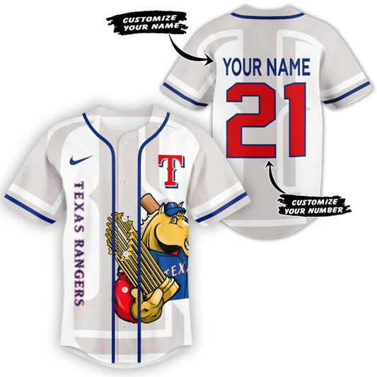 LIMITED EDITION - NEW CUSTOMIZED MLB08 TRS TEXAS RANGERS BASEBALL JERSEY