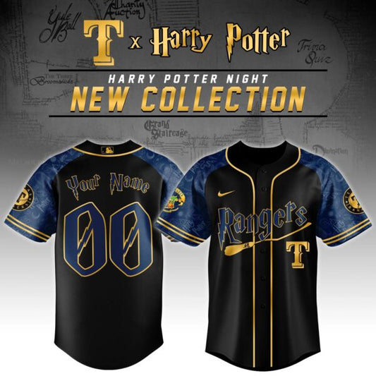 LIMITED EDITION - NEW CUSTOMIZED MLB08 TRS TEXAS RANGERS x HARRY POTTER BASEBALL JERSEY