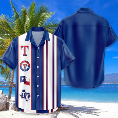LIMITED EDITION - NEW CUSTOMIZED MLB08 TRS TEXAS RANGERS UNISEX HAWAIIAN SHIRT