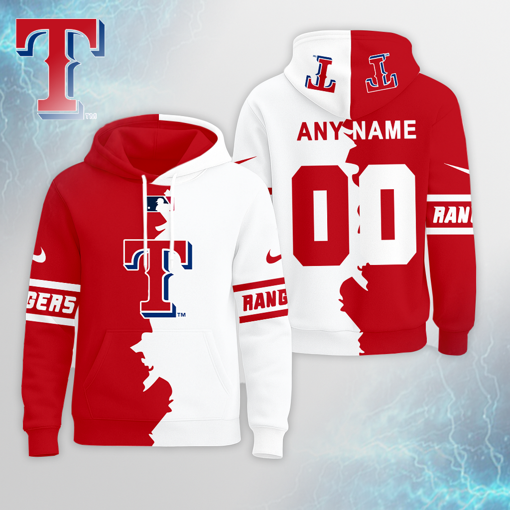LIMITED EDITION - NEW CUSTOMIZED MLB08 TRS TEXAS RANGERS UNISEX T-SHIRT, POLO, HOODIE & JACKETS