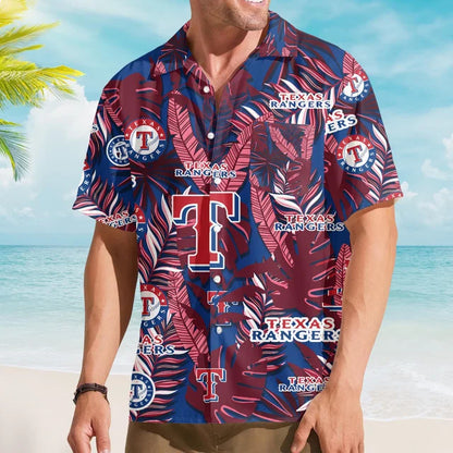 LIMITED EDITION - NEW CUSTOMIZED MLB08 TRS TEXAS RANGERS UNISEX HAWAIIAN SHIRT
