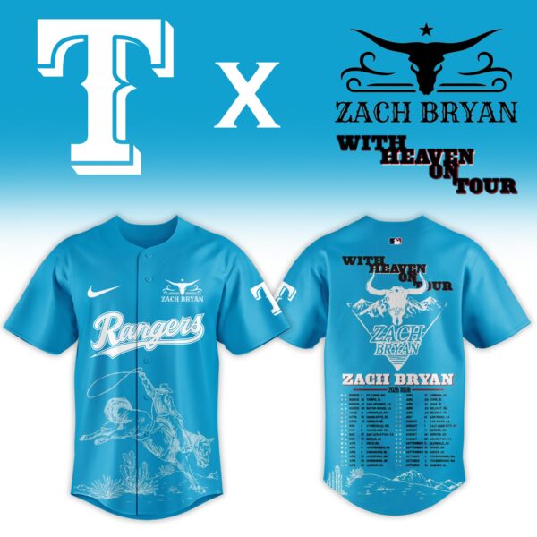LIMITED EDITION - NEW CUSTOMIZED MLB08 TRS TEXAS RANGERS x ZACH BRYAN BASEBALL JERSEY & CAP