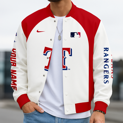 LIMITED EDITION - NEW CUSTOMIZED MLB08 TRS TEXAS RANGERS BASEBALL JACKET