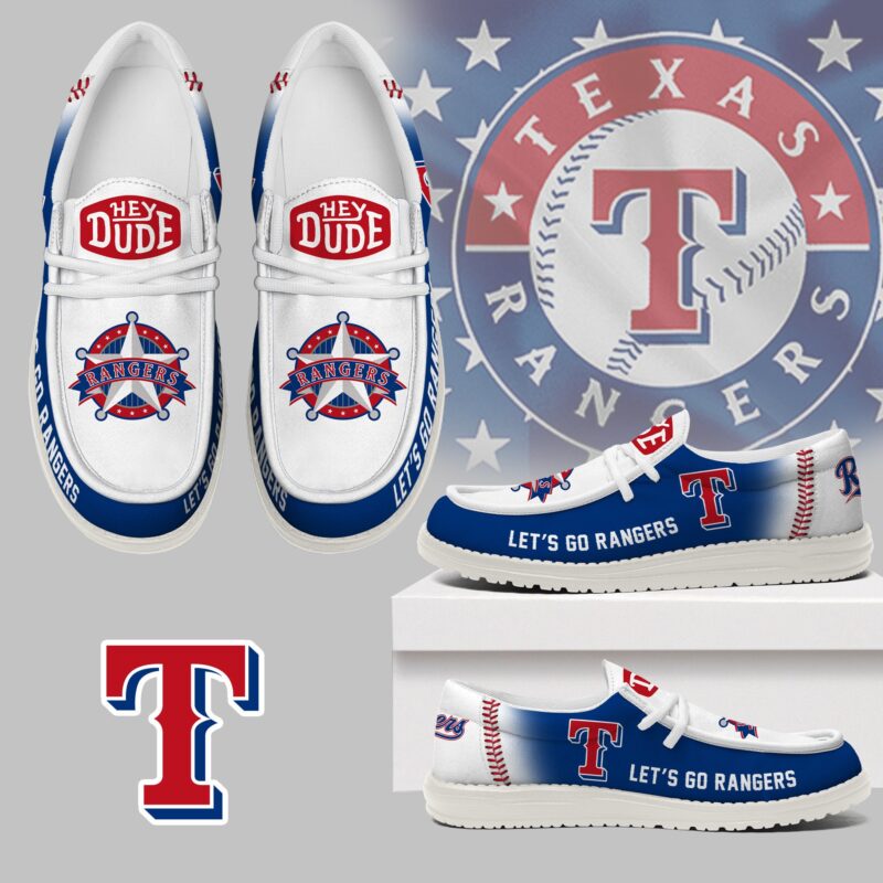 LIMITED EDITION - NEW CUSTOMIZED MLB08 TRS TEXAS RANGERS LOAFER SHOES