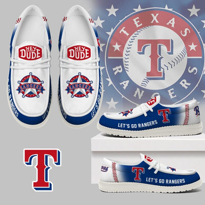 LIMITED EDITION - NEW CUSTOMIZED MLB08 TRS TEXAS RANGERS LOAFER SHOES