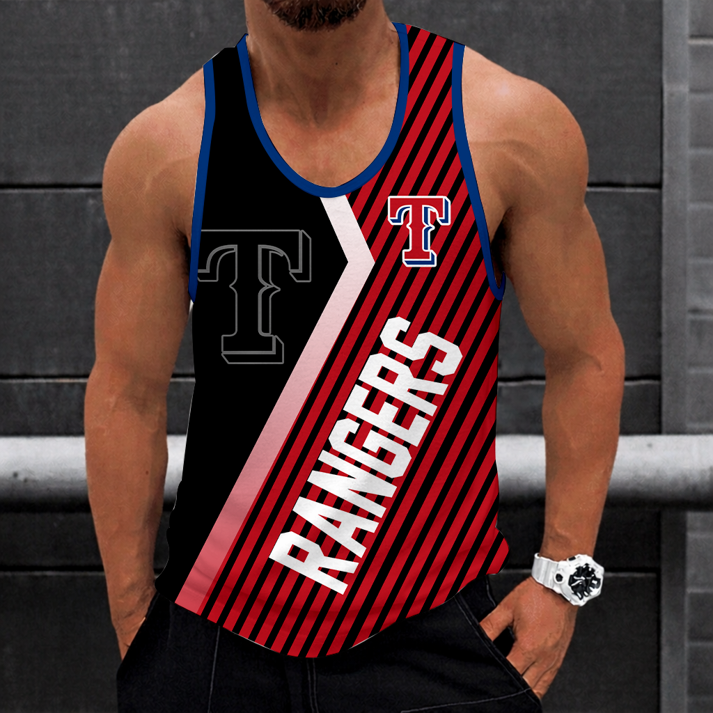 LIMITED EDITION - NEW CUSTOMIZED MLB08 TEXAS RANGERS UNISEX TANK TOP