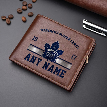 LIMITED EDITION - NEW CUSTOMIZED NHL23 TML TORONTO MAPLE LEAFS LEATHER WALLET