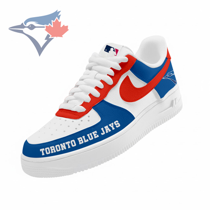 LIMITED EDITION - NEW CUSTOMIZED MLB12 TBJ TORONTO BLUE JAYS AF1 SNEAKERS