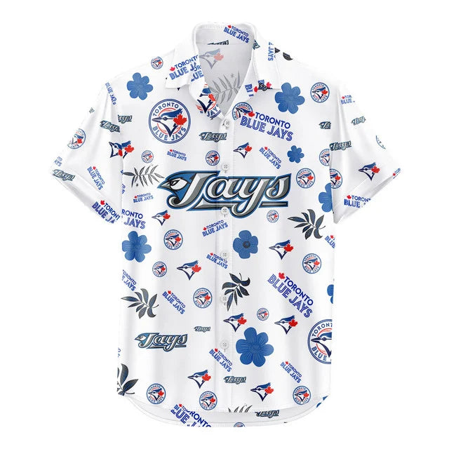 LIMITED EDITION - NEW CUSTOMIZED MLB12 TBJ TORONTO BLUE JAYS UNISEX HAWAIIAN SHIRT & SHORTS SET