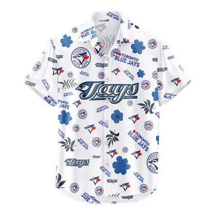LIMITED EDITION - NEW CUSTOMIZED MLB12 TBJ TORONTO BLUE JAYS UNISEX HAWAIIAN SHIRT & SHORTS SET