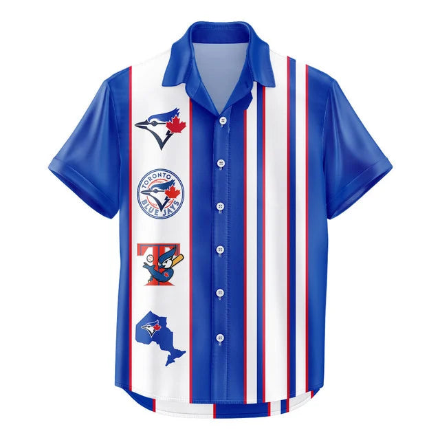 LIMITED EDITION - NEW CUSTOMIZED MLB12 TBJ TORONTO BLUE JAYS UNISEX HAWAIIAN SHIRT