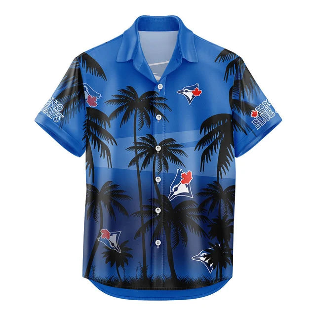 LIMITED EDITION - NEW CUSTOMIZED MLB12 TBJ TORONTO BLUE JAYS UNISEX HAWAIIAN SHIRT & SHORTS SET