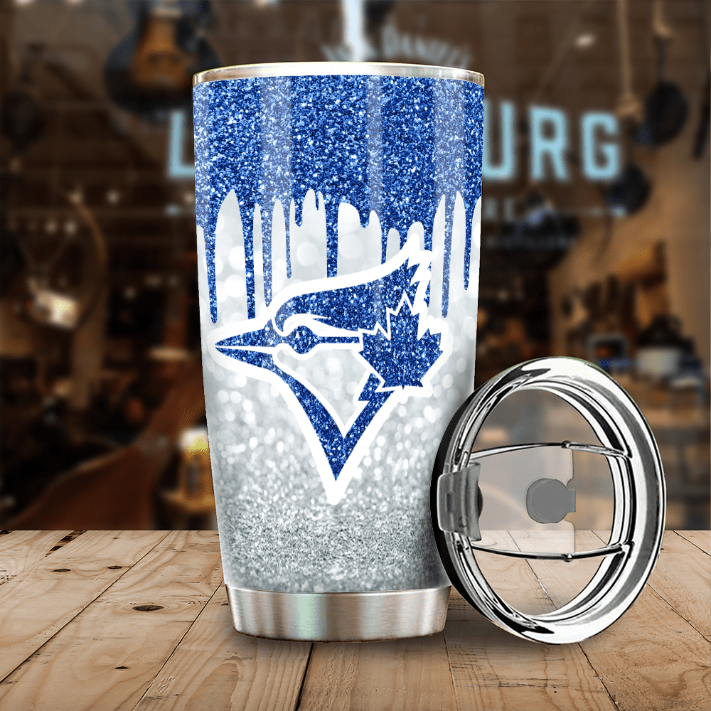 LIMITED EDITION - NEW CUSTOMIZED MLB12 TR BLUE JAYS TUMBLER CUP