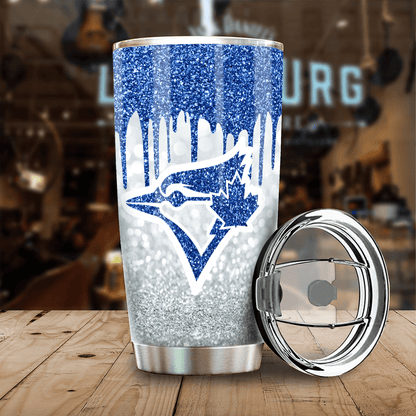 LIMITED EDITION - NEW CUSTOMIZED MLB12 TR BLUE JAYS TUMBLER CUP