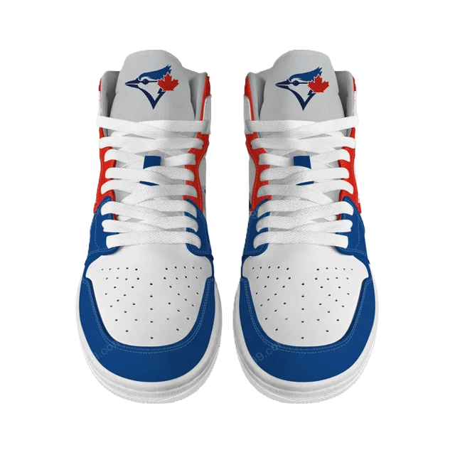 LIMITED EDITION - NEW CUSTOMIZED MLB12 TR BLUE JAYS AIR JORDAN SNEAKERS