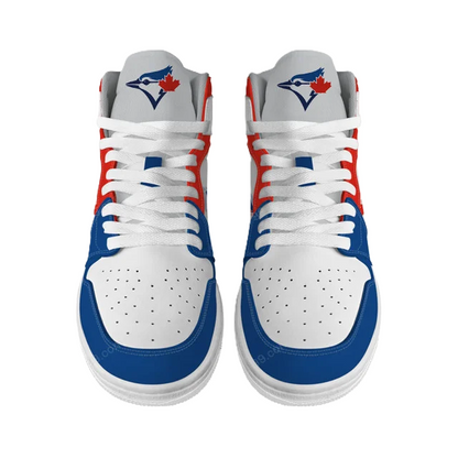 LIMITED EDITION - NEW CUSTOMIZED MLB12 TR BLUE JAYS AIR JORDAN SNEAKERS