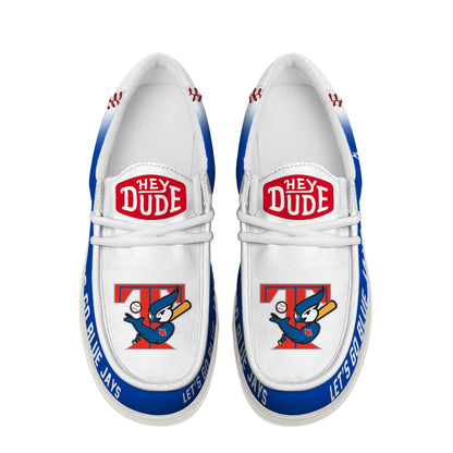 LIMITED EDITION - NEW CUSTOMIZED MLB12 TBJ TORONTO BLUE JAYS LOAFER SHOES