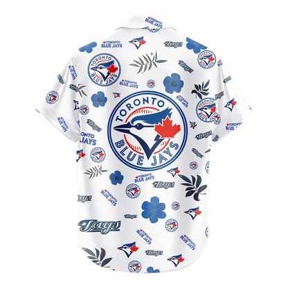 LIMITED EDITION - NEW CUSTOMIZED MLB12 TBJ TORONTO BLUE JAYS UNISEX HAWAIIAN SHIRT & SHORTS SET