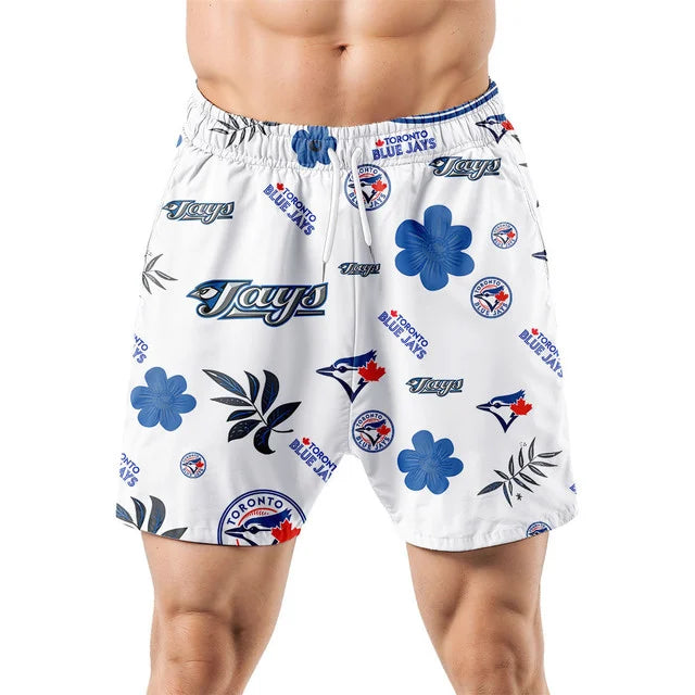 LIMITED EDITION - NEW CUSTOMIZED MLB12 TBJ TORONTO BLUE JAYS UNISEX HAWAIIAN SHIRT & SHORTS SET