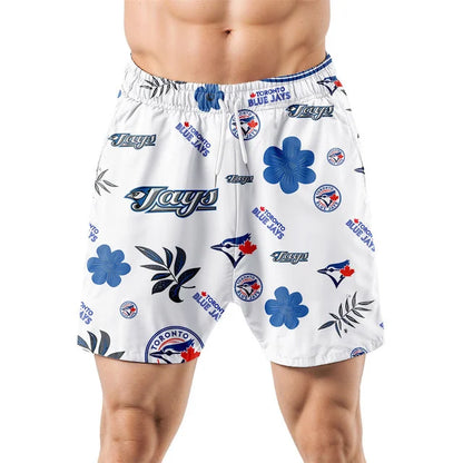 LIMITED EDITION - NEW CUSTOMIZED MLB12 TBJ TORONTO BLUE JAYS UNISEX HAWAIIAN SHIRT & SHORTS SET