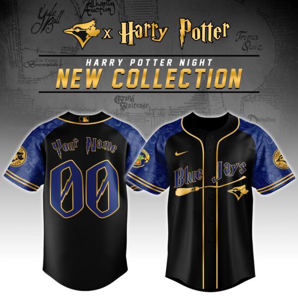 LIMITED EDITION - NEW CUSTOMIZED MLB12 TBJ TORONTO BLUE JAYS x HARRY POTTER BASEBALL JERSEY