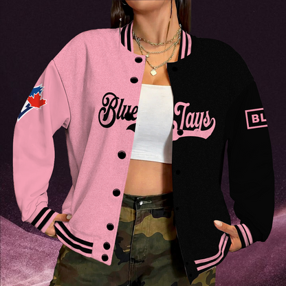 LIMITED EDITION - NEW CUSTOMIZED MLB12 TBJ TORONTO BLUE JAYS SATIN VARSITY & BASEBALL JACKET