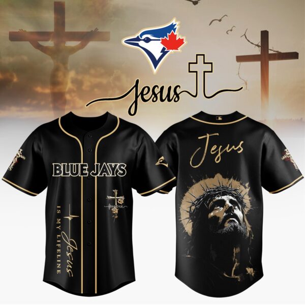 LIMITED EDITION - NEW CUSTOMIZED MLB12 TBJ TORONTO BLUE JAYS x JESUS CHRIST JERSEY