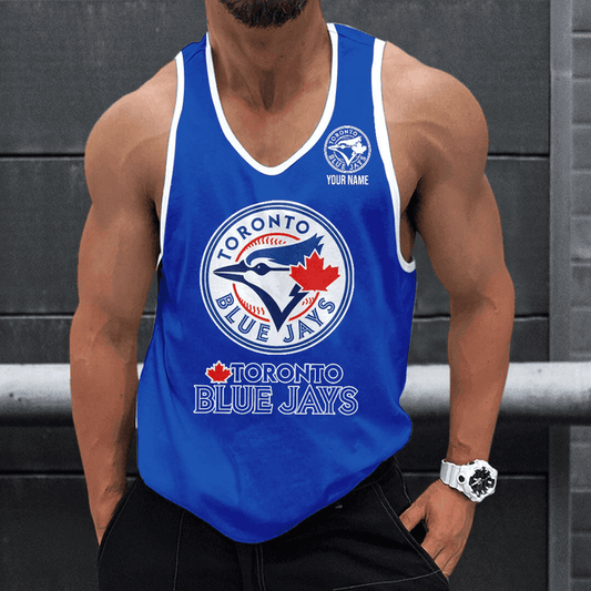 LIMITED EDITION - NEW CUSTOMIZED MLB12 TORONTO BLUE JAYS UNISEX TANK TOP