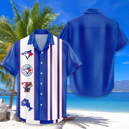 LIMITED EDITION - NEW CUSTOMIZED MLB12 TBJ TORONTO BLUE JAYS UNISEX HAWAIIAN SHIRT