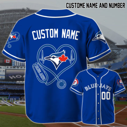 LIMITED EDITION - NEW CUSTOMIZED MLB12 TR BLUE JAYS BASEBALL JERSEY
